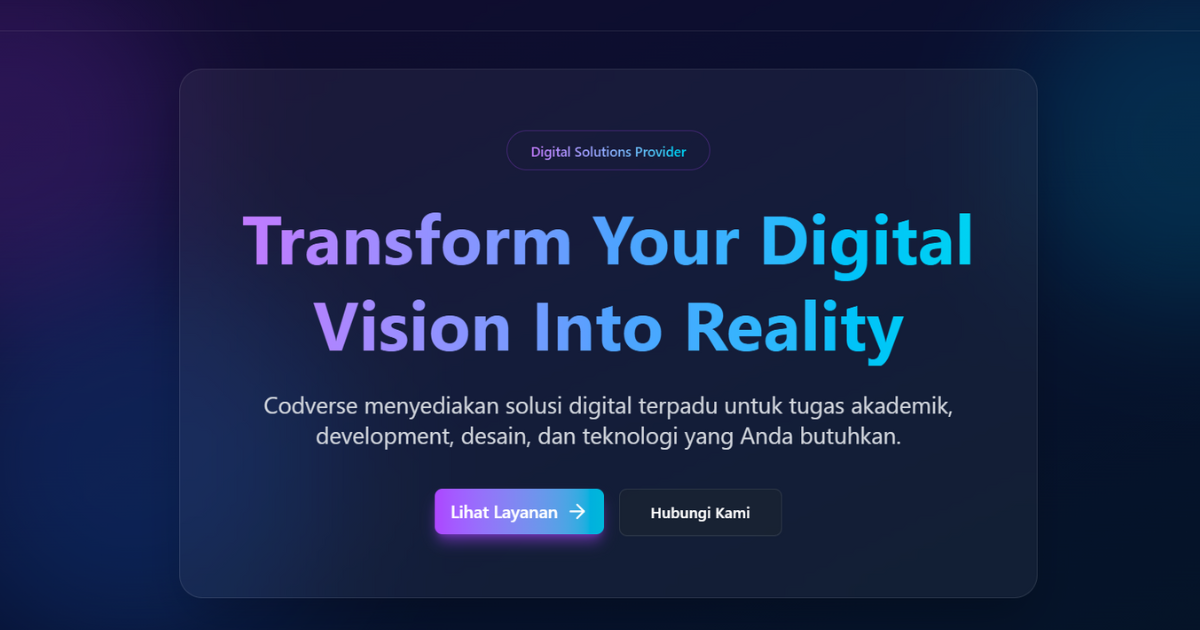 Codverse - Digital Solutions Provider